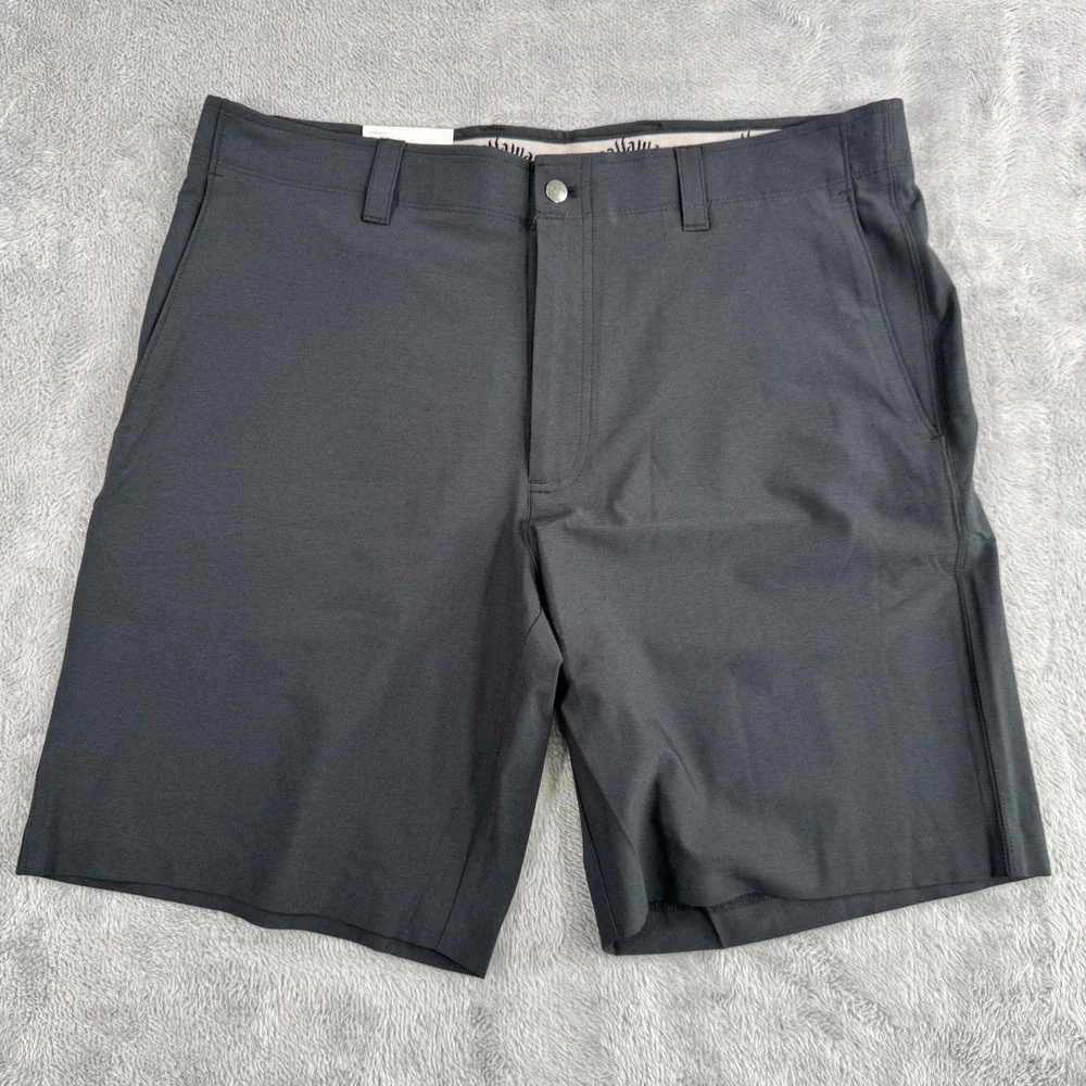 NWT Callaway Performance Golf Short Men 36 Black Caviar CGBSE077 Opti-Dri Pocket